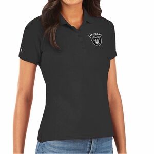 Antigua Women's Las Vegas Raiders Black Polo